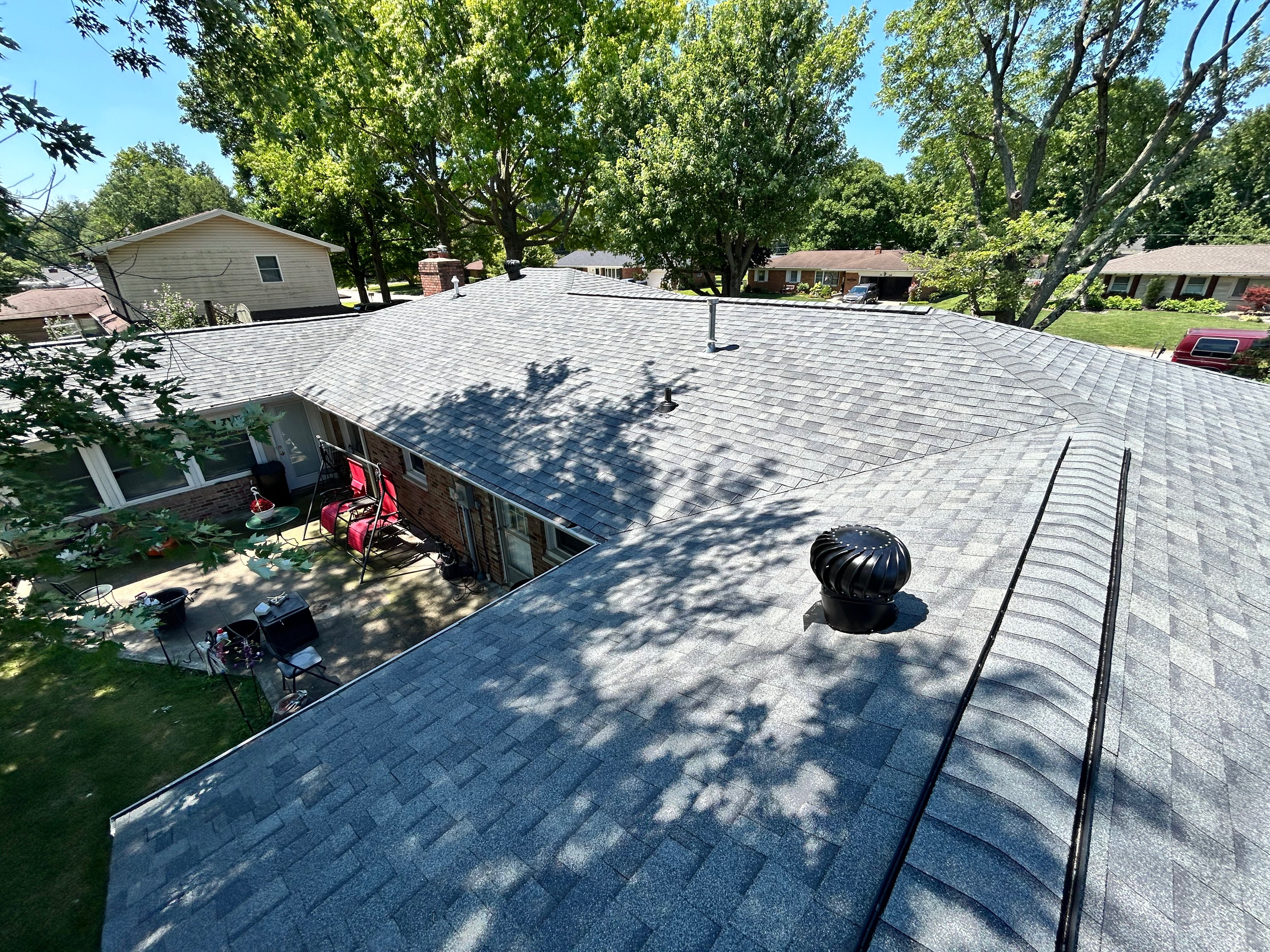 Back Roof Replacement Progress - After